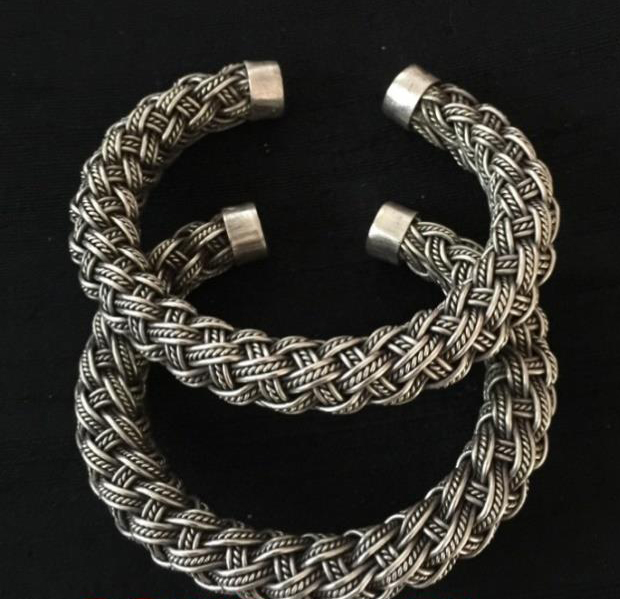 Thai Karen Hill Tribe Silver Bangle BG267