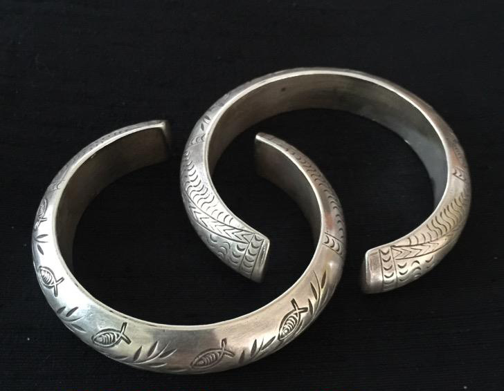 Thai Karen Hill Tribe Silver Bangle BG268