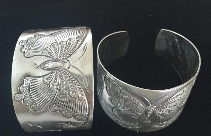 Thai Karen Hill Tribe Silver Bangle BG303