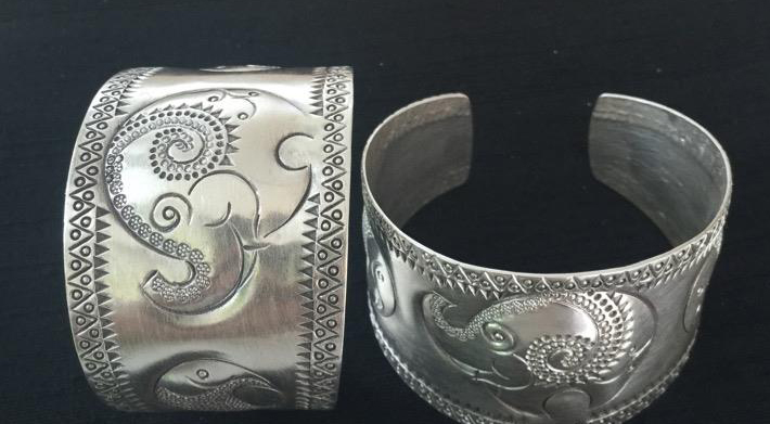 Thai Karen Hill Tribe Silver Bangle BG306