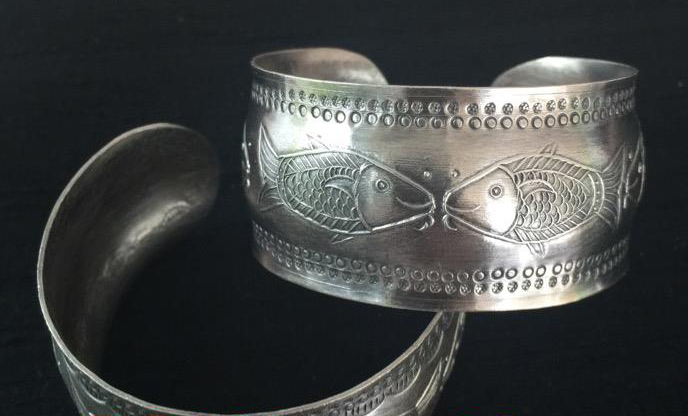 Thai Karen Hill Tribe Silver Bangle BG309