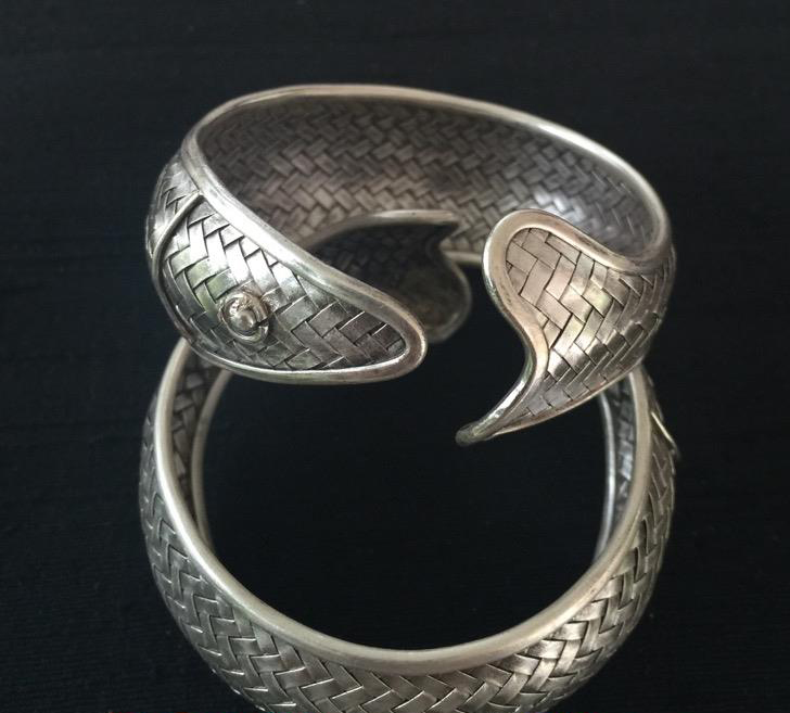 Thai Karen Hill Tribe Silver Bangle BG325