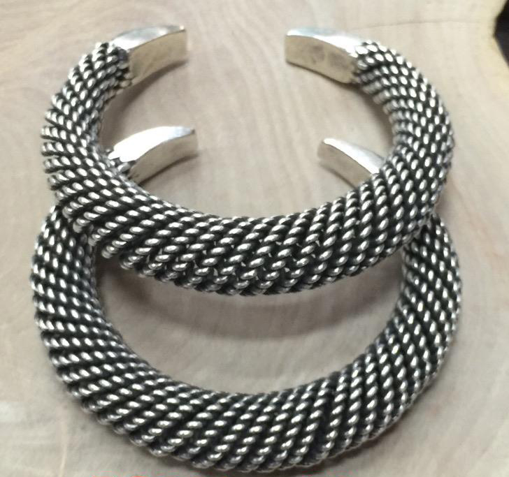 Thai Karen Hill Tribe Silver Bangle BG331
