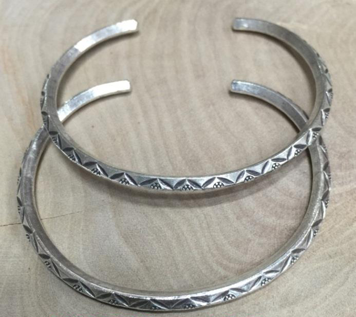 Thai Karen Hill Tribe Silver Bangle BG372