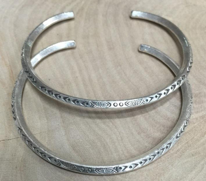 Thai Karen Hill Tribe Silver Bangle BG373
