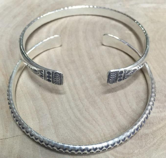 Thai Karen Hill Tribe Silver Bangle BG377