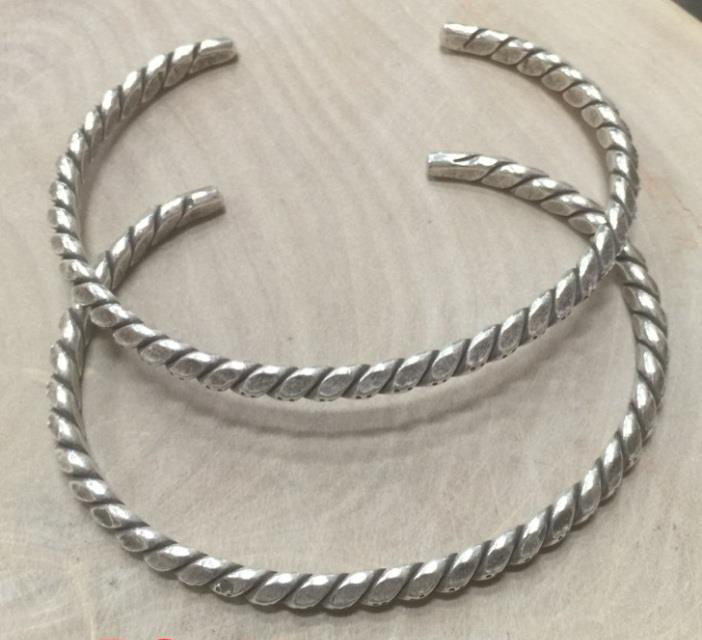 Thai Karen Hill Tribe Silver Bangle BG382