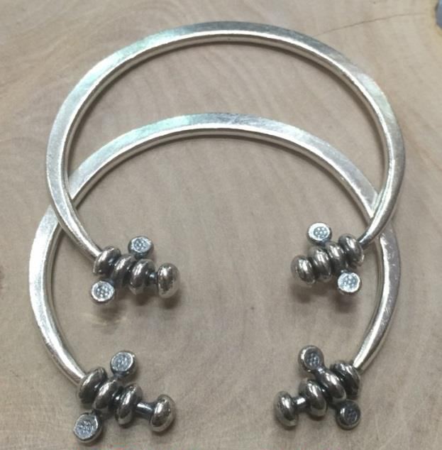 Thai Karen Hill Tribe Silver Bangle BG383