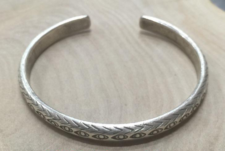 Thai Karen Hill Tribe Silver Bangle BG391