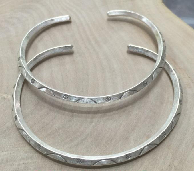 Thai Karen Hill Tribe Silver Bangle BG393