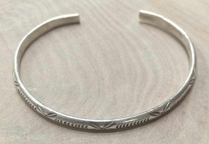 Thai Karen Hill Tribe Silver Bangle BG396
