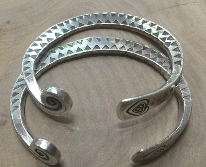 Thai Karen Hill Tribe Silver Bangle BG405