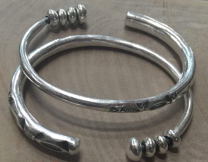 Thai Karen Hill Tribe Silver Bangle BG419