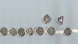 Thai Karen Hill Tribe Silver Beads BM063 (200 Beads)
