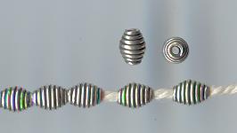 Thai Karen Hill Tribe Silver Beads BM088 (200 Beads)