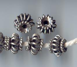 Thai Karen Hill Tribe Silver Beads BM094 (200 Beads)
