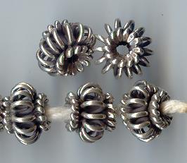 Thai Karen Hill Tribe Silver Beads BM095 (200 Beads)