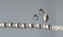 THAI KAREN HILL TRIBE SILVER BEADS BM177 (400 BEADS)