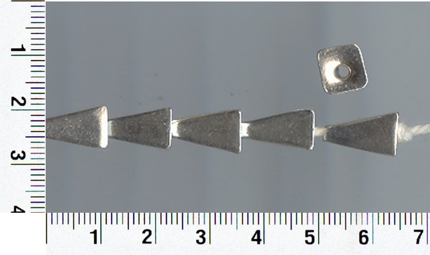 Thai Karen Hill Tribe Silver Beads Plain Cone Bead BL065 (5 Beads)