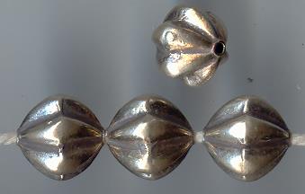 Thai Karen Hill Tribe Silver Beads Flower Beads BL156 (5 Beads)