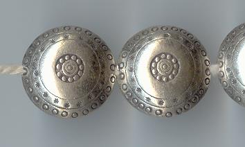 Thai Karen Hill Tribe Silver Beads  BL208 (2 Beads)