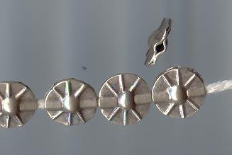 THAI KAREN HILL TRIBE SILVER BEADS WHEEL BEADS BL320 (5 BEADS)