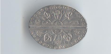 Thai Karen Hill Tribe Silver Beads  BL352 (2 Beads)
