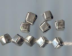 Thai Karen Hill Tribe Silver Beads Origami Box Beads BL390 (5 Beads)