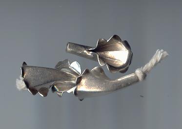 Thai Karen Hill Tribe Silver Beads Flower Caps BL451 (10 Beads)
