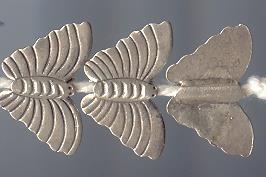 Thai Karen Hill Tribe Silver Beads Lovely Butterfly Beads BL461 (10 Beads)