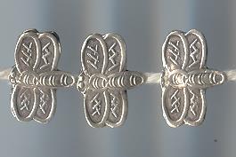 Thai Karen Hill Tribe Silver Beads Little Bee Beads BL466 (10 Beads)