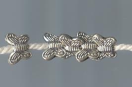 Thai Karen Hill Tribe Silver Beads Lovely Butterfly Beads BL474 (10 Beads)