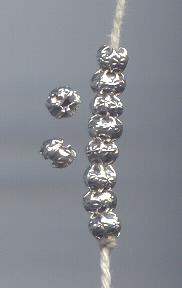 Thai Karen Hill Tribe Silver Beads BL648 (1 Bead)