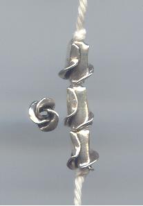 Thai Karen Hill Tribe Silver Beads BL690 (1 Bead)