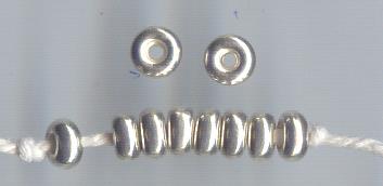 Thai Karen Hill Tribe Silver Beads BL774 (10 Beads)