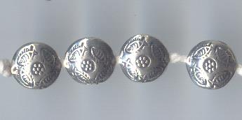 Thai Karen Hill Tribe Silver Beads BL782 (4 Beads)