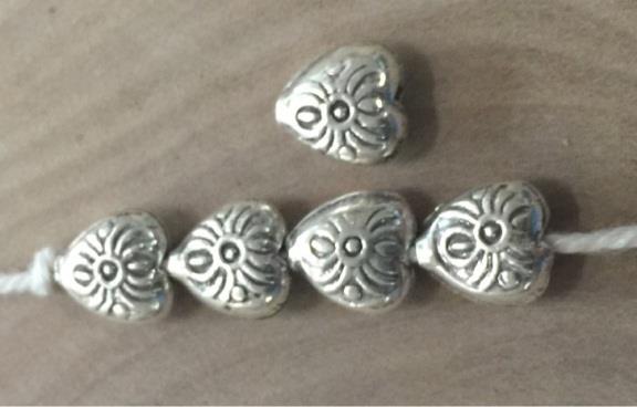 THAI KAREN HILL TRIBE SILVER BEADS BL893 (5 BEADS)