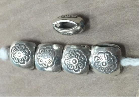 Thai Karen Hill Tribe Silver Beads BL903 (5 Beads)