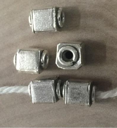 Thai Karen Hill Tribe Silver Beads BL918 (5 Beads)