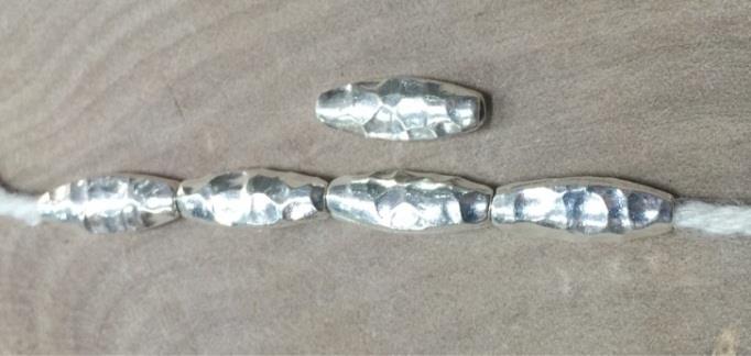 Thai Karen Hill Tribe Silver Beads BL927 (5 Beads)