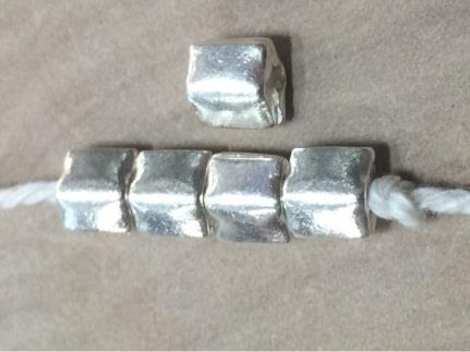Thai Karen Hill Tribe Silver Beads BL931 (5 Beads)