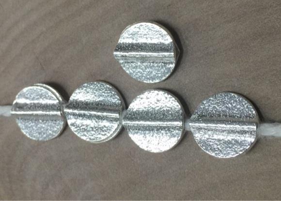 Thai Karen Hill Tribe Silver Beads BL934 (5 Beads)