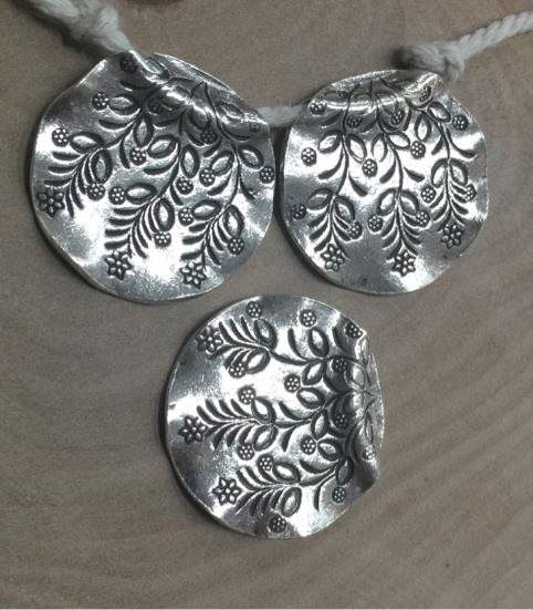 Thai Karen Hill Tribe Silver Beads BL946 (5 Beads)