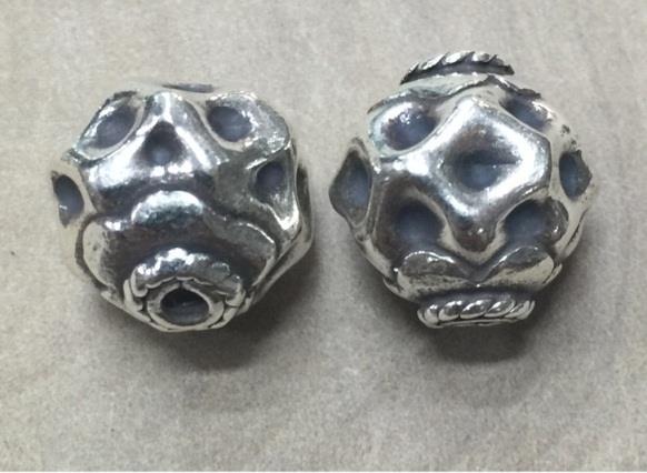 Thai Karen Hill Tribe Silver Beads BL967 (5 Beads)
