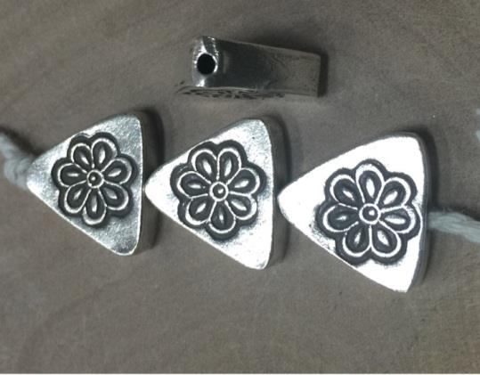 Thai Karen Hill Tribe Silver Beads BL979 (5 Beads)