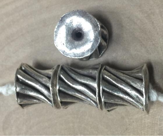 Thai Karen Hill Tribe Silver Beads BL983 (5 Beads)