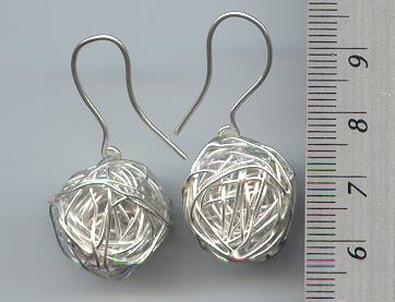 Thai Karen Hill Tribe Silver Chilies Earrings ER031 