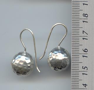 Thai Karen Hill Tribe Silver Spiral Flower Earrings ER037 