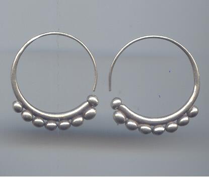 Thai Karen Hill Tribe Silver Earring ER186 
