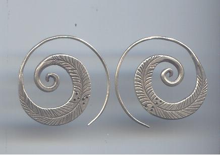 Thai Karen Hill Tribe Silver Earring ER224 